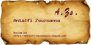 Antalfi Zsuzsanna névjegykártya